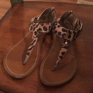 Leopard sandals